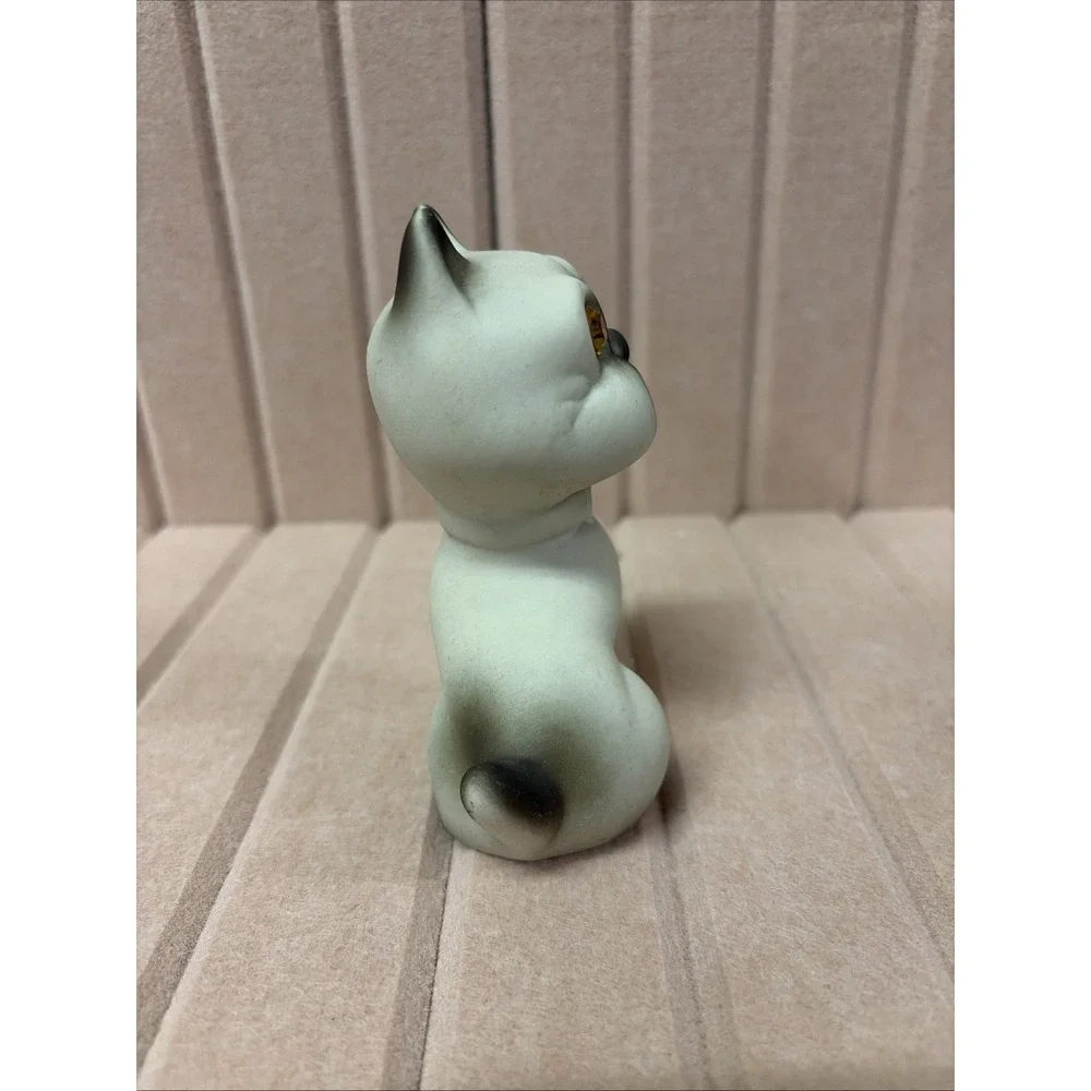 Vintage Rosedale Bulldog Dog Figurine Ceramic Jewel Sparkle Eyes (c4)